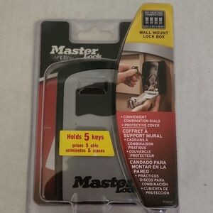 Master Lock Wall Mount Lock Box - Black and Gray